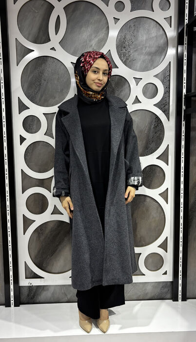 Bey's Design Kaşe Kaban GRİ - 2