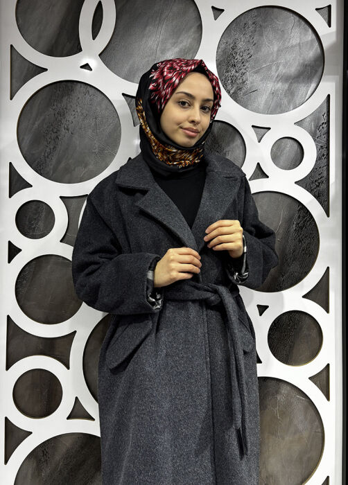 Bey's Design Kaşe Kaban GRİ - 6