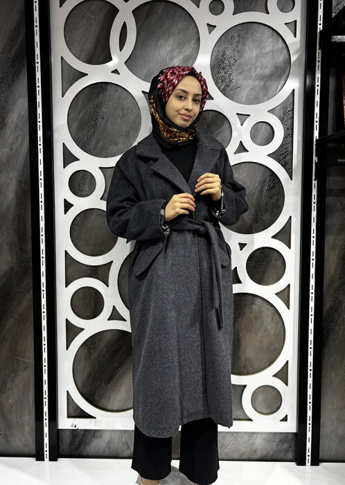 Bey's Design Kaşe Kaban GRİ - 4