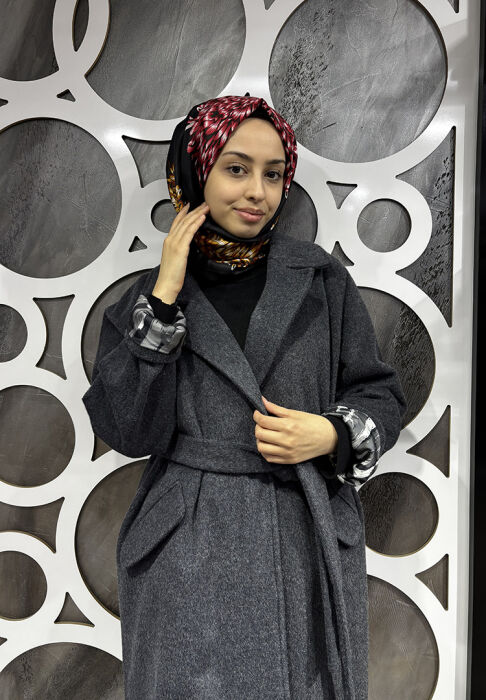 Bey's Design Kaşe Kaban GRİ - 5