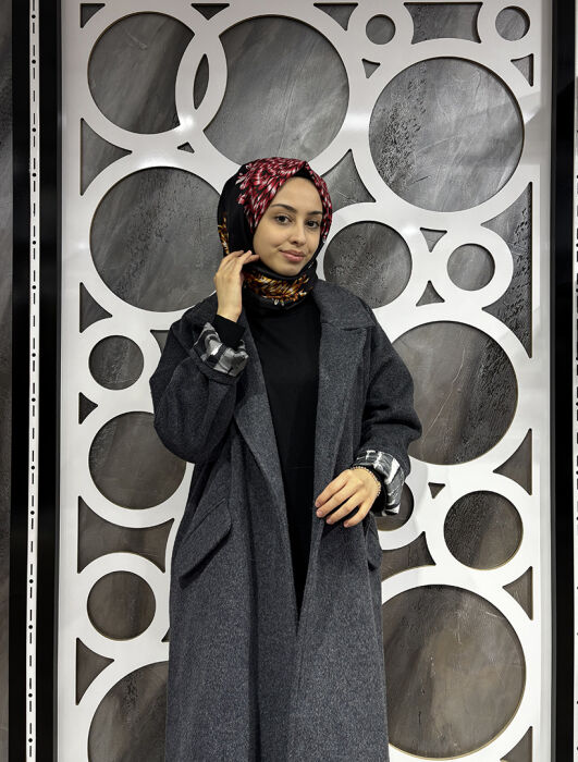 Bey's Design Kaşe Kaban GRİ - 7