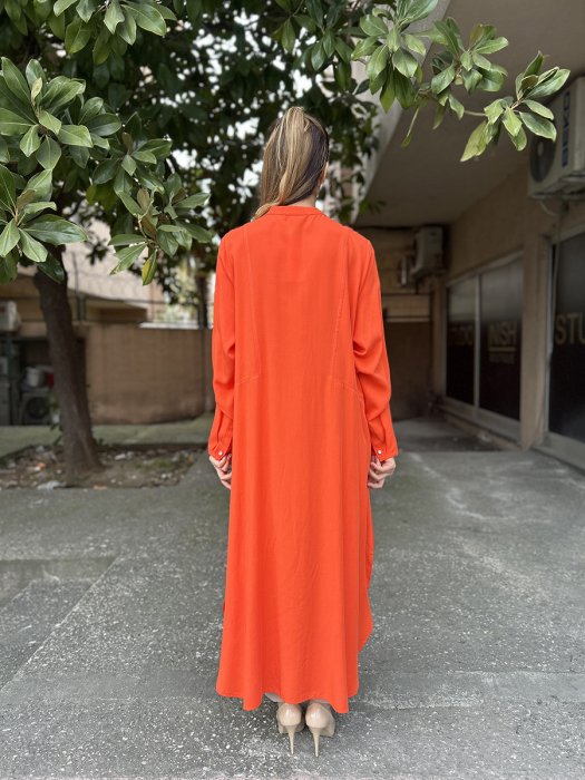 Bey's Design Keten Uzun Gömlek NarÇiceği - 4