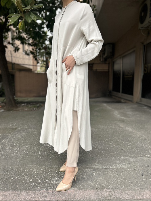 Bey's Design Keten Uzun Gömlek TAŞ - 2