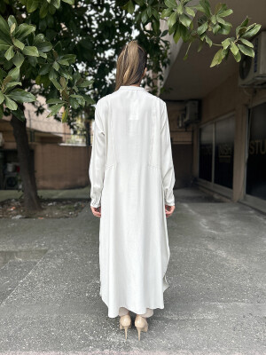 Bey's Design Keten Uzun Gömlek TAŞ - 4