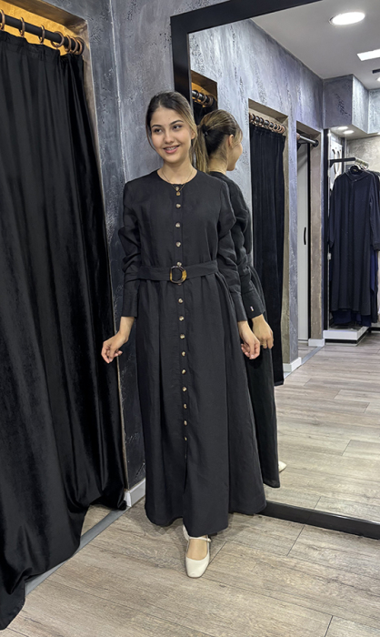 Miss Dalida Beli Kemerli Ceket BLACK - 2
