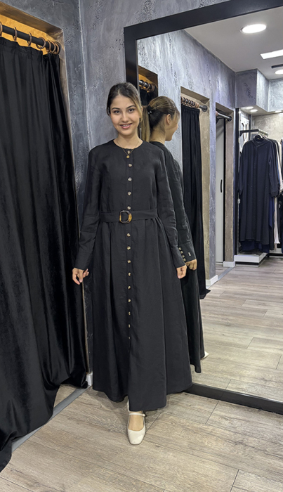 Miss Dalida Beli Kemerli Ceket BLACK - 1