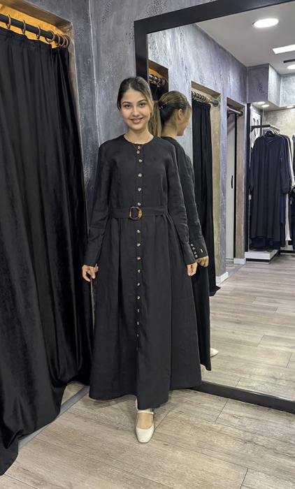 Miss Dalida Beli Kemerli Ceket BLACK - 5