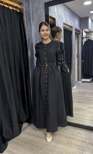 Miss Dalida Beli Kemerli Ceket BLACK - 6