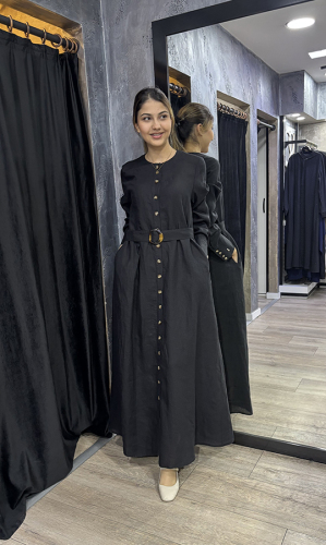 Miss Dalida Beli Kemerli Ceket BLACK - 4