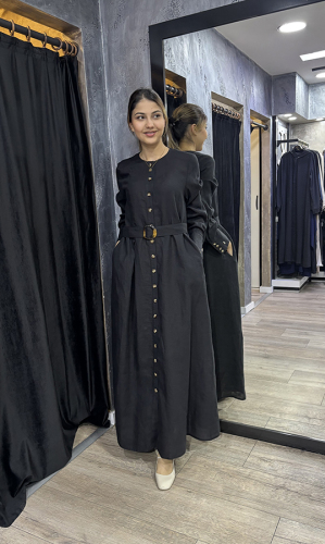 Miss Dalida Beli Kemerli Ceket BLACK - 7