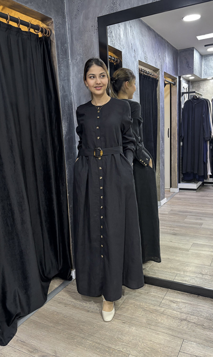 Miss Dalida Beli Kemerli Ceket BLACK - 7