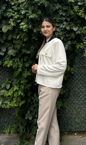 MissEmramiss Krep Midi Ceket EKRU - 4