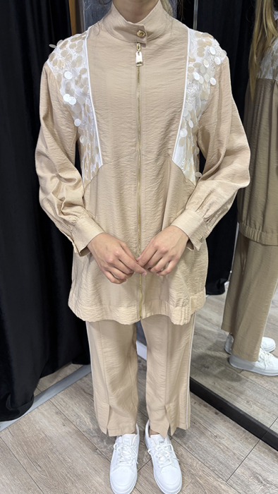 SBL Design Pullu Pantolonlu Takım BEJ - 3