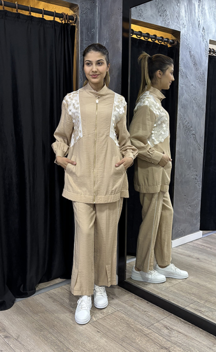 SBL Design Pullu Pantolonlu Takım BEJ - 5