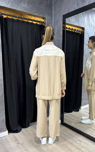SBL Design Pullu Pantolonlu Takım BEJ - 6