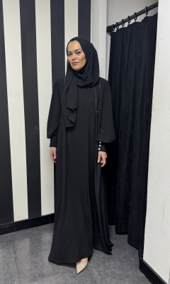 YaQa Madica Abaya SİYAH - 2