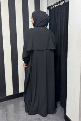 YaQa Sardunya Abaya SİYAH - 3