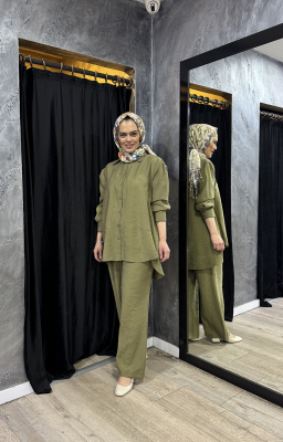 Cloche Hera Düğme Detaylı Gömlek HAKİ YEŞİLİ 