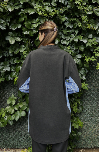 Cloche Luna Garnili Sweat ANTRASİT - 4