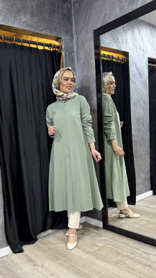 Cloche Navis Uzun Tunik YEŞİL - 2