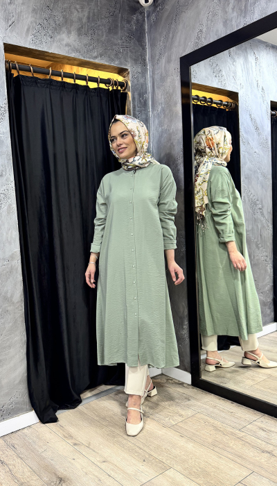 Cloche Navis Uzun Tunik YEŞİL - 1