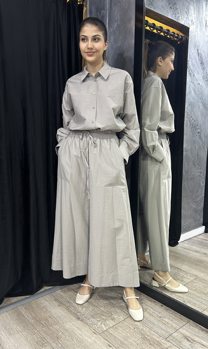 Cloche Oli Bol Pantolon GRİ - 2