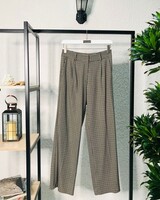 Cloche Siyah Bol Paça Uzun Pantolon - Thumbnail