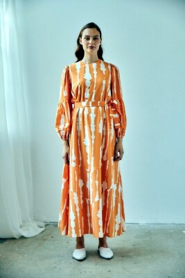 Maq Orange Braz Elbise - 1