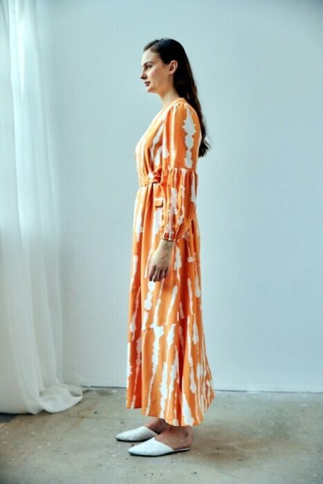 Maq Orange Braz Elbise - 2