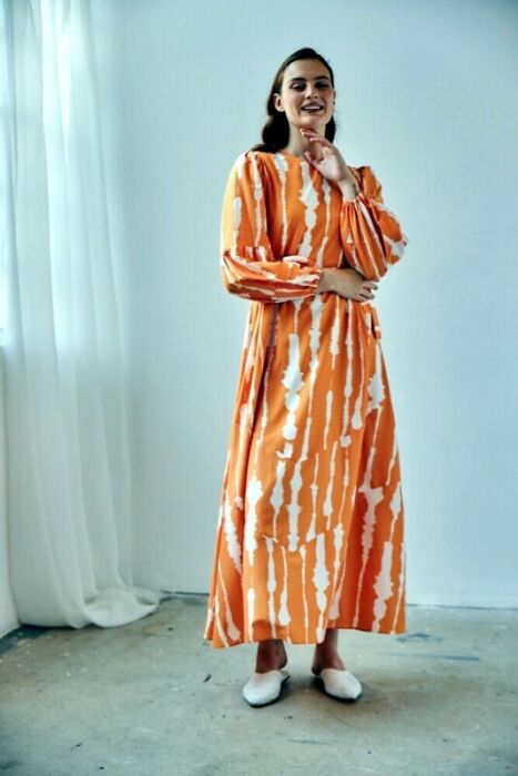 Maq Orange Braz Elbise - 5