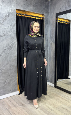 MaQ Reta ELbise SİYAH - 1