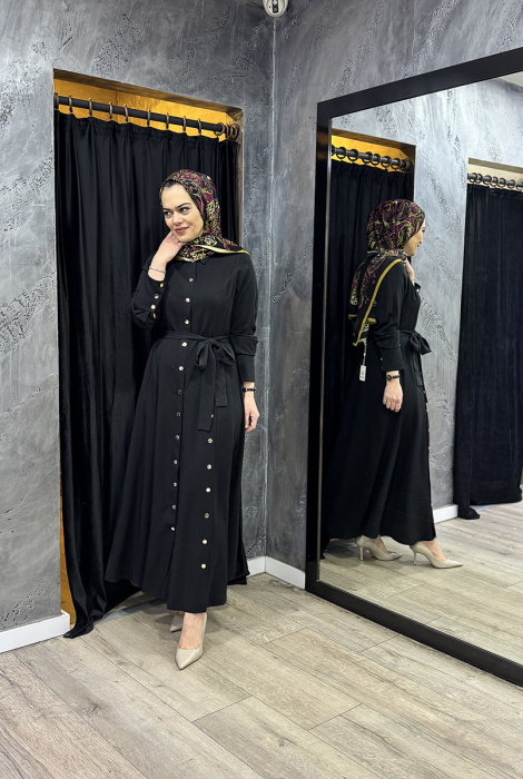 MaQ Reta ELbise SİYAH - 3