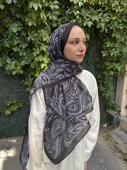 MerWish Etnic Şal SİYAH - 2
