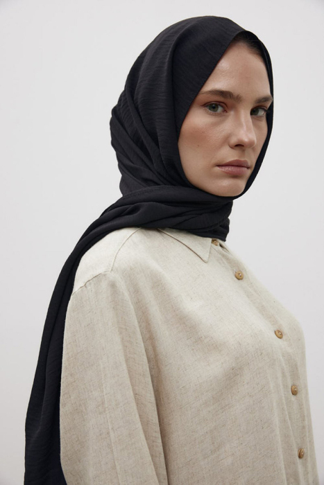 MerWish Mysa Şal SİYAH - 2