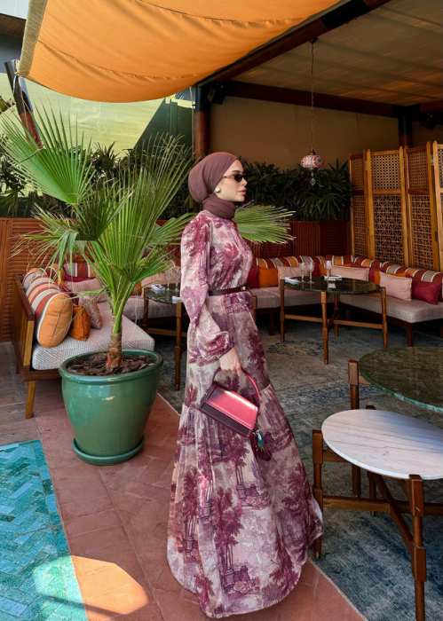 MerWish Paris Elbise BORDO - 1