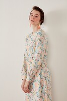 MerWish Pembe Yandan Bağlamalı Elbise - Thumbnail