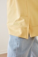 MerWish Sarı Basic Sweat - Thumbnail