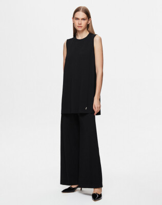 Miss Dalida Basic Kolsuz Triko Tunik BLACK 