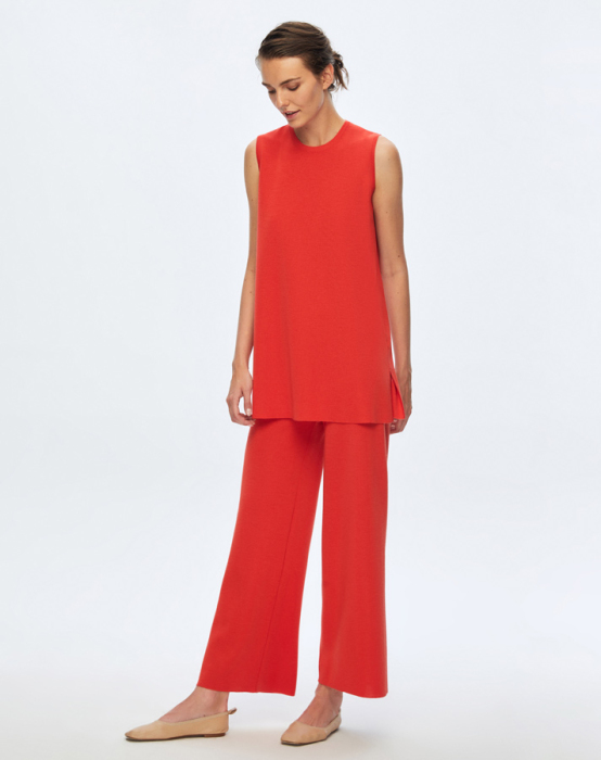 Miss Dalida Bol Paça Triko Pantolon Aspo/Coral - 1