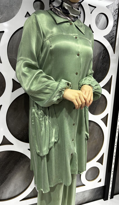 Miss Whence Mint Gömlek Takım MİNT - 6