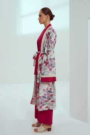 Niqozza - NiQozza Desenli Lareen Kimono