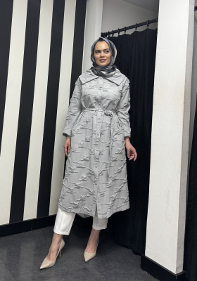 Nuss Önü Düğmeli Kap GRİ 