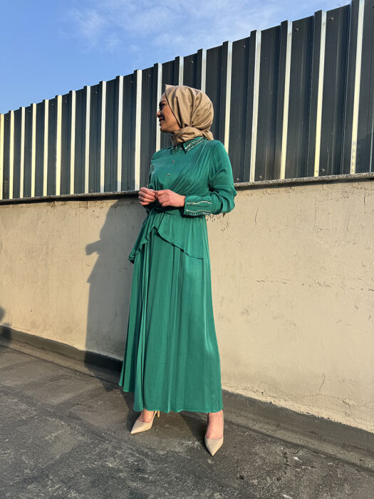 Senna Design Lumire Dress ZÜMRÜT - 6
