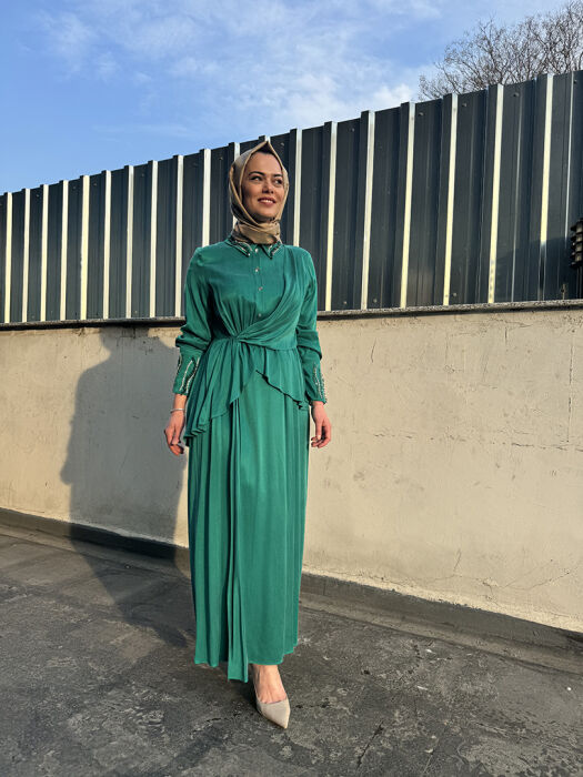Senna Design Lumire Dress ZÜMRÜT - 7