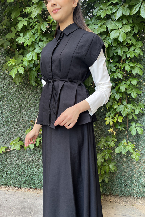 Studionish Piliseli Sueterli Takım SİYAH - 4