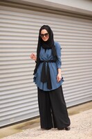 StudioNish Siyah Doha Pantolon - Thumbnail