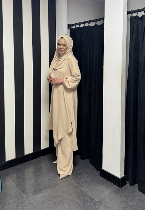 Studionish Tunik Pantolon Şal Üçlü Takım TAŞ - 3