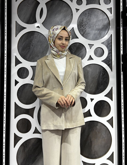 YaQa Rennes Kadife Takım BEJ - 5