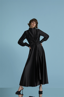 YaQa Siyah Kloş Elbise - Thumbnail