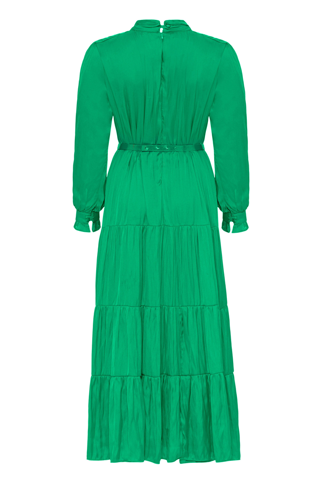 YaQa Yeşil İpek Elbise